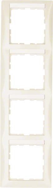 Rahmen 4-fach 10148912 weiß glänzend
