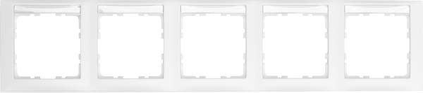 Rahmen 5-fach 10259919 polarweiß matt