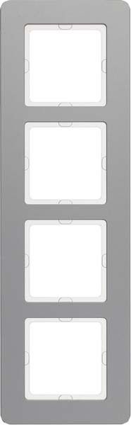 Rahmen 4-fach 10146074 alu gestrahlt