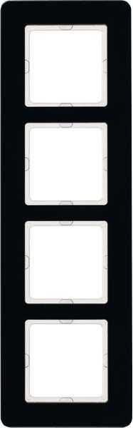 Rahmen 4-fach 10146076 Glas schwarz