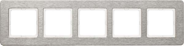 Rahmen 5-fach 10256083 edelstahl gebürstet 