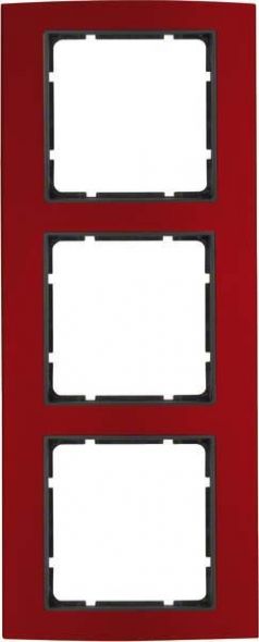 Rahmen 3-fach 10133012 alu rot anthrazit matt