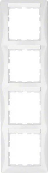 Rahmen 4-fach 10148919 polarweiß glänzend
