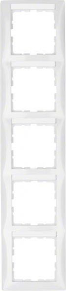 Rahmen 5-fach 10158919 polarweiß glänzend