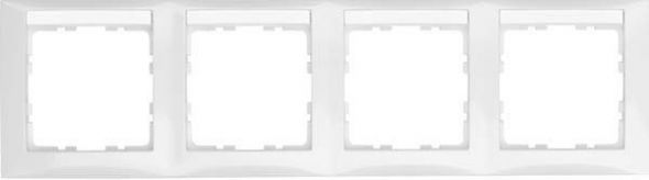 Rahmen 4-fach 10248919 polarweiß glänzend