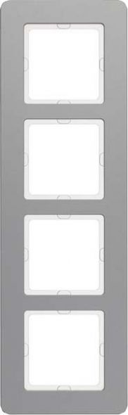 Rahmen 4-fach 10146074 alu gestrahlt