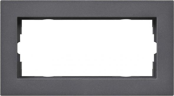System 55 E2 2-fach Rahmen anthrazit o.M.1002235 f