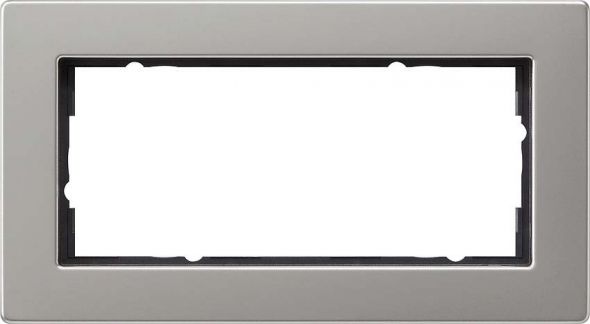 System 55 E2 2-fach Rahmen edelstahl o.M.1002335 f