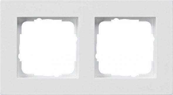 System 55 E2 2-fach Rahmen reinweiß seidenmatt 0212225 f