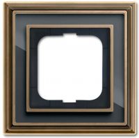 Rahmen 1-fach 1721-845 Messing antik anthrazit