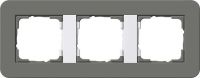 System 55 E3 3-fach Rahmen dunkelgrau 0213413