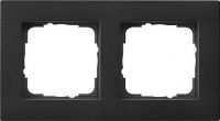 System 55 E2 2-fach Rahmen schwarz matt 0212095 f