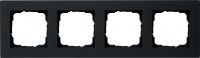 System 55 E2 4-fach Rahmen schwarz matt 0214095 f