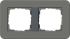 System 55 E3 2-fach Rahmen dunkelgrau 0212423