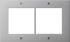 Designrahmen 2fach alu 850265