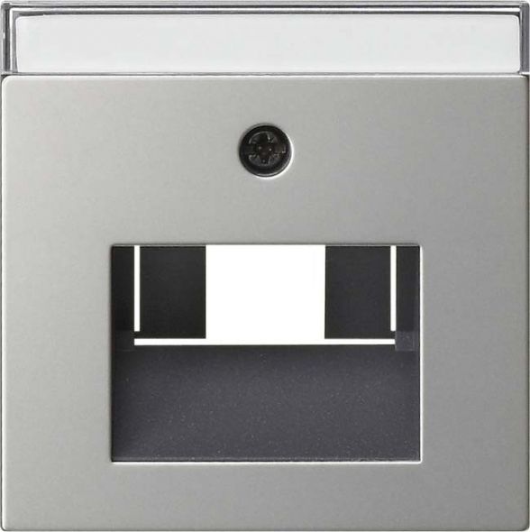 System 55 Abdeckung 0284600 f. Netzwerk-Anschlussdose m. Beschriftungsfeld edelstahl