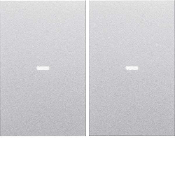 Tast-Abdeckung 2f. alu 80960371
