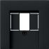 GIRA System 55 Abdeckung 0276005 f. Telefon-Anschlussdose schwarz matt