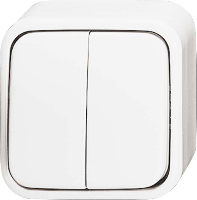 Serienschalter 2601/5 AP/11W-503 alpinweiß