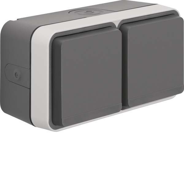 Steckdose 6768823515 grau/lichtgrau matt