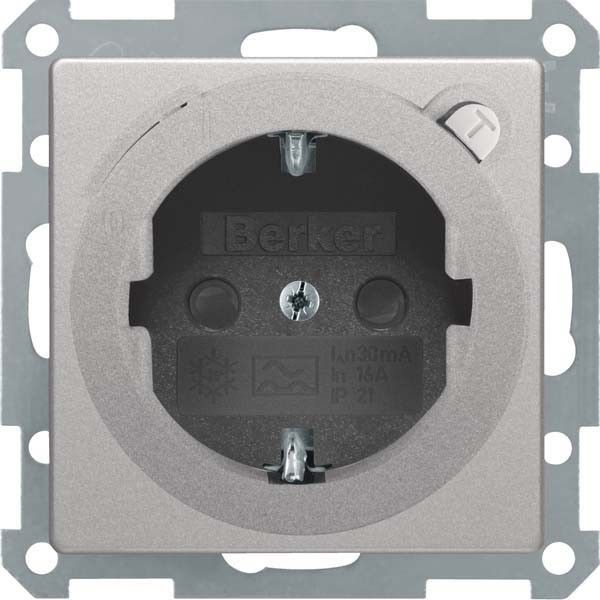 SCHUKO-Steckdose 47086084 alu samt lackiert