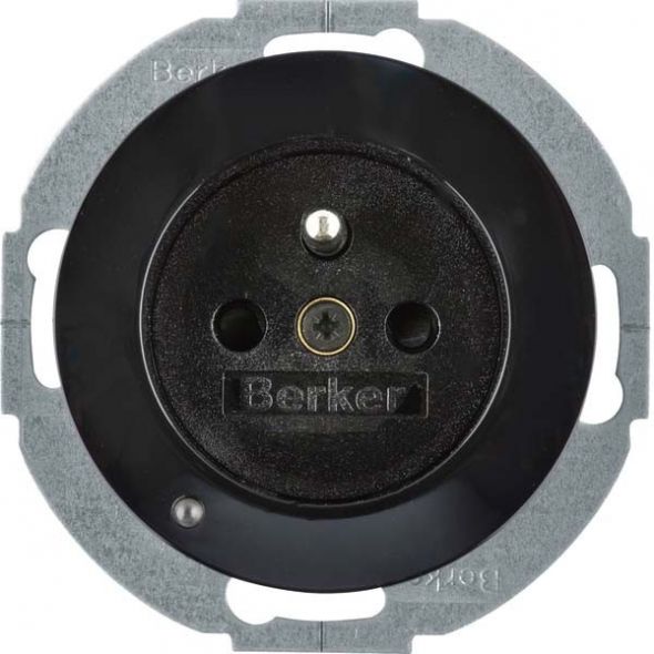 Steckdose 6765102045 schwarz glänzend