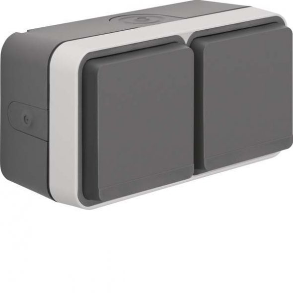 Steckdose 6768823515 grau/lichtgrau matt