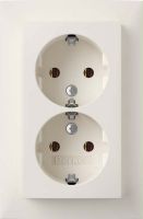 SCHUKO-Doppelsteckdose 47741909 polarweiß matt