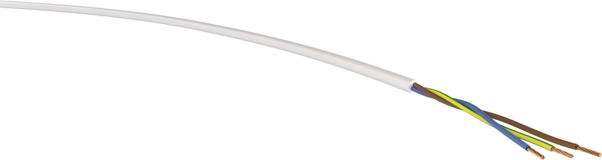 H03VV-F 3G0,75mm² weiß Trommel 500m