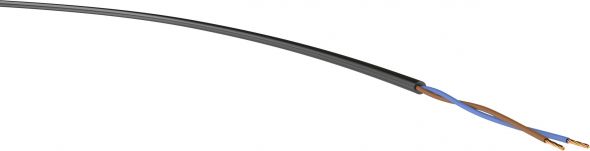 H03VV-F 2x0,75mm² schwarz Schnittlänge