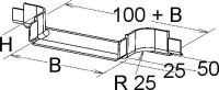 GFK-Anbau-T-Stück KPSS 50.100/P