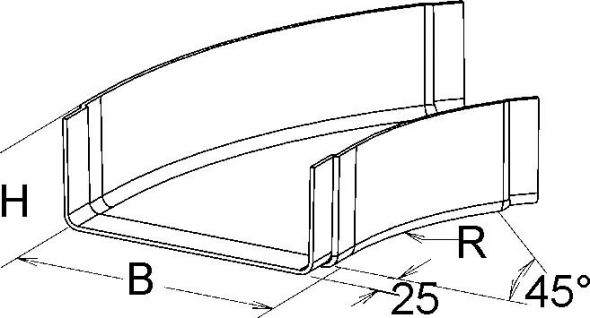 GFK-Bogen 45Grad KKC 110.500