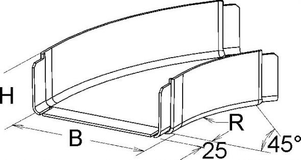 GFK-Bogen 45Grad KPC 50.200/P