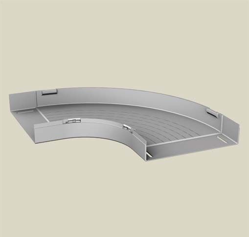 Flachbogen 90Grad 66430