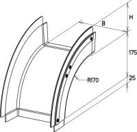 GFK-Rinnenfallbogen KKBA 80.400