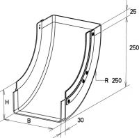 GFK-Rinnensteigbogen KKBI 110.100