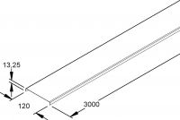 Kabelrinnendeckel RD 120