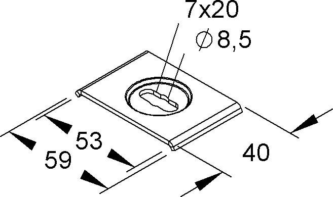 Aufhängelasche GTL 40 V