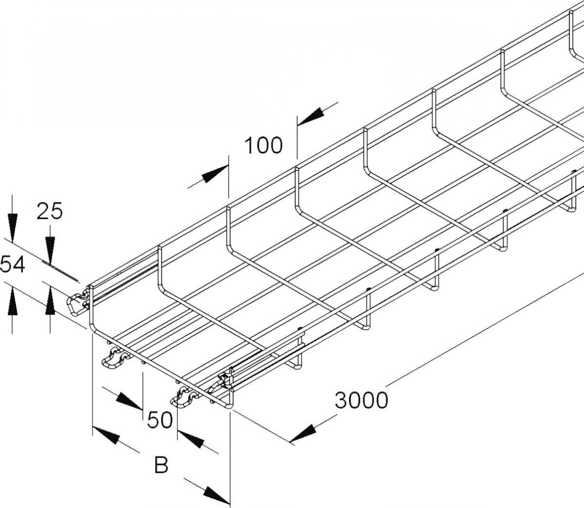 Gitterrinne MTC 54.600 E3
