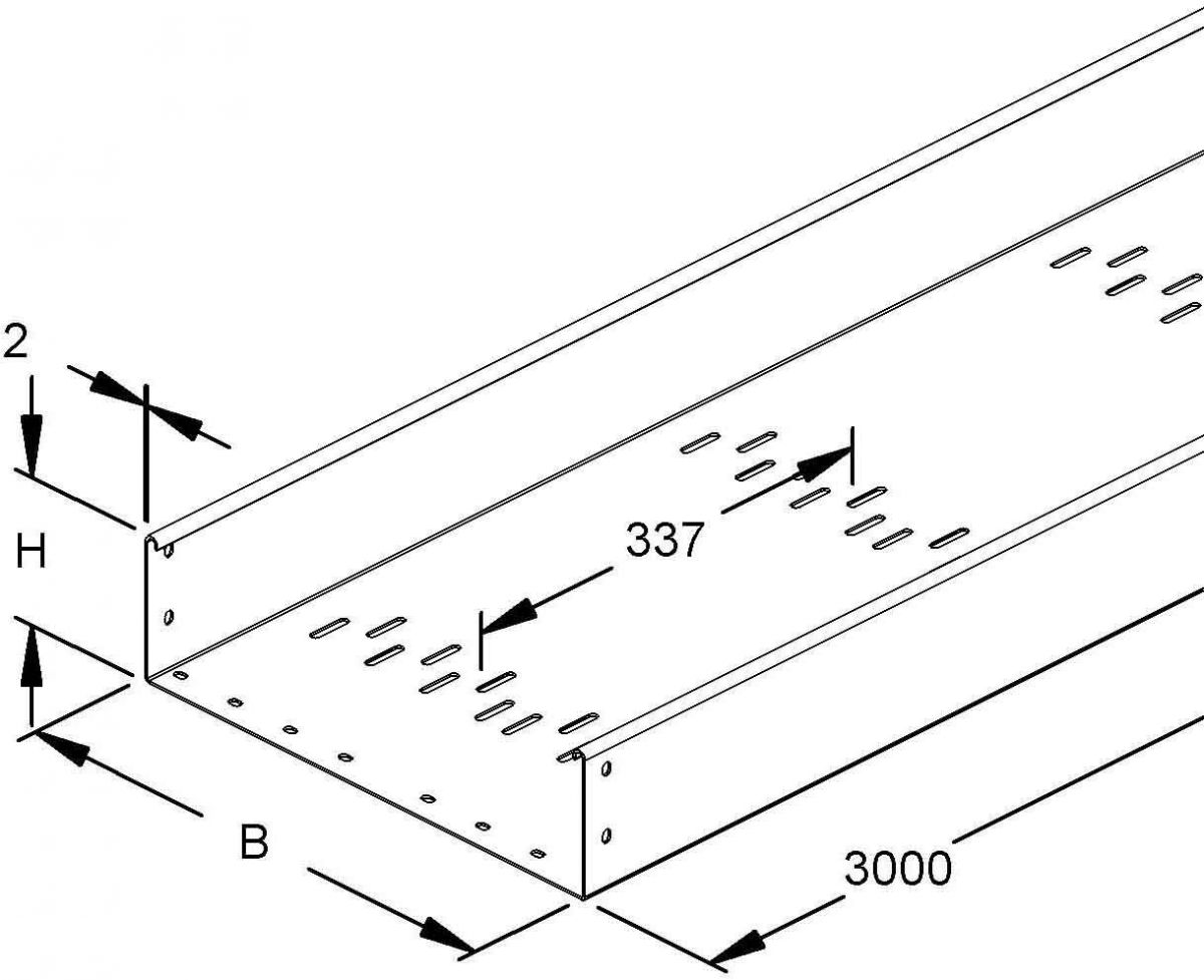 Kabelrinne RSQLS 110.300 OV