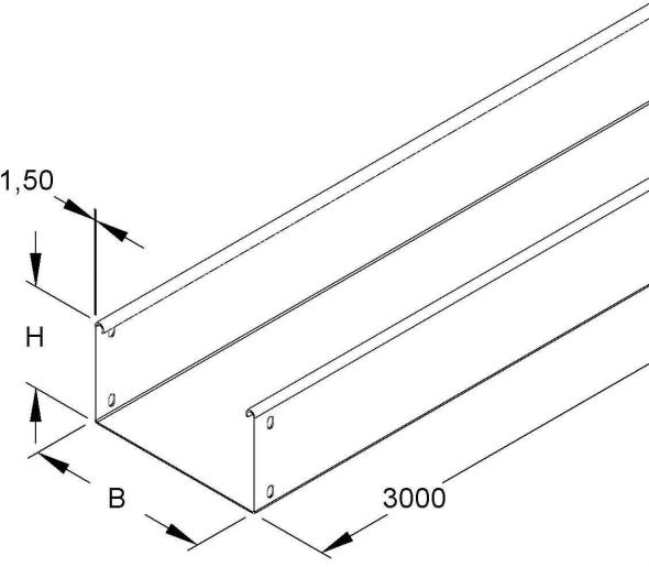 Kabelrinne RSU 110.400