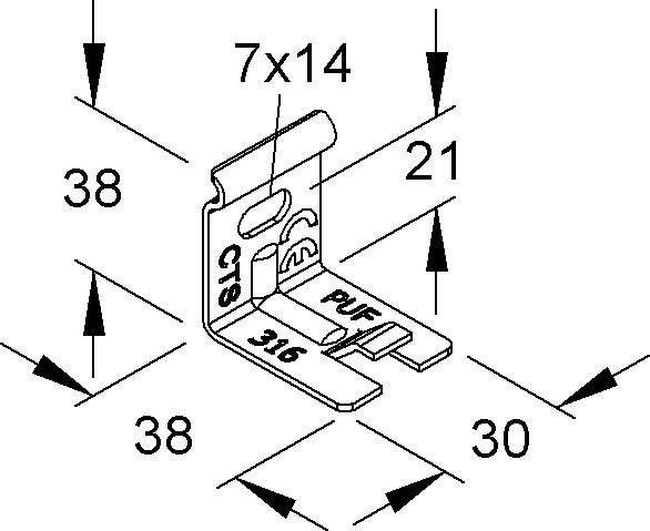 Auslegerbefestigung GTWAB 50 S