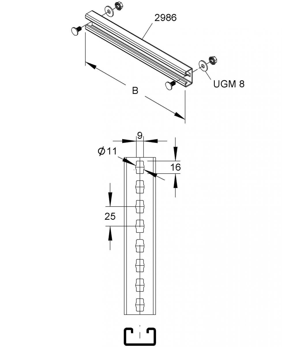 Sprosse SPCKL 86/200 E3
