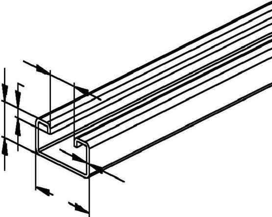 Ankerschiene 2986/100 FL