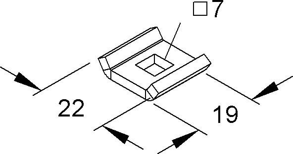 Gitterrinnen-Lasche GTL 20 E3
