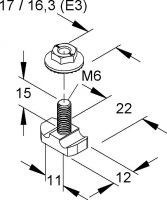 Universalverbinder GRHKM 6X15 F