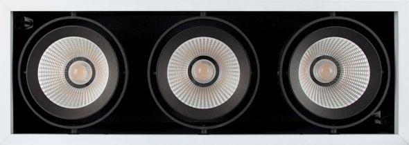LED-Einbaustrahler 3fl. SPOT MULI3x30W4KFLWT
