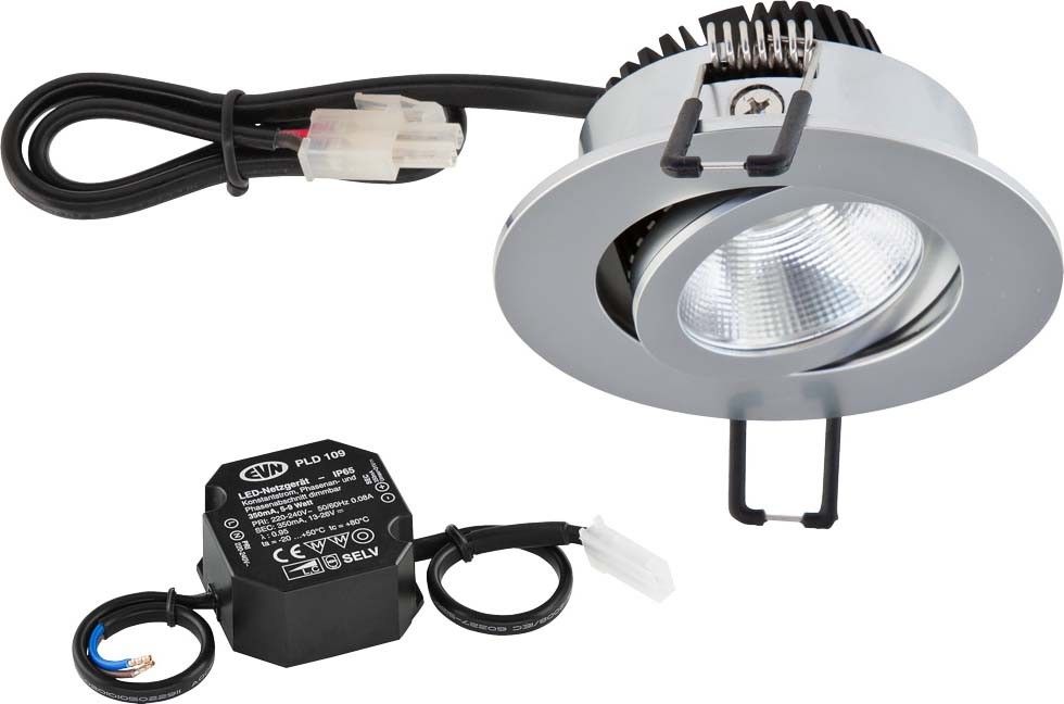 LED Deckeneinbauleuchte PC20N91502 chr/mt