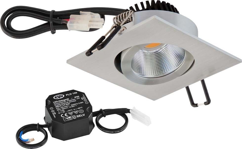 LED Deckeneinbauleuchte PC24N91440 alu