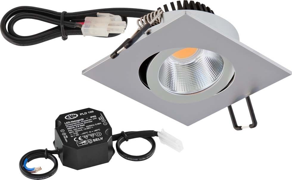 LED Deckeneinbauleuchte PC24N91502 chr/mt